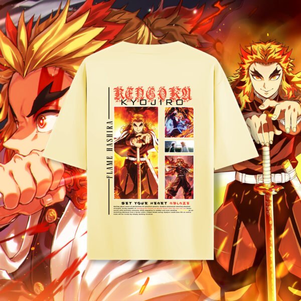 Rengoku Kyojiro Premium Oversized Tee - Image 3