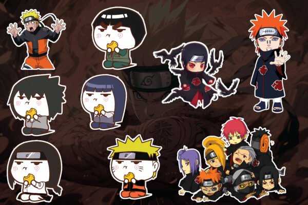 Adorable Naruto Chibi Character Stickers