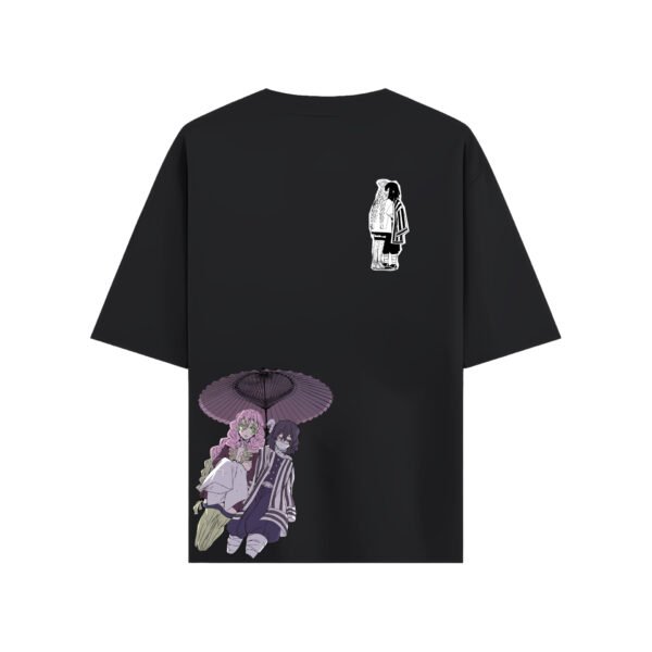 Mitsuri × Obanai Premium Oversized Tee – Love & Serpent Edition