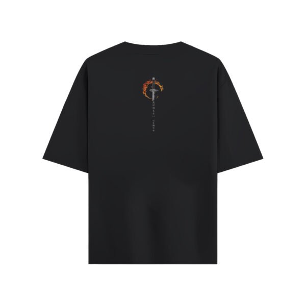 Rengoku Flame Hashira Oversized Tee – Set Your Heart Ablaze Edition - Image 2