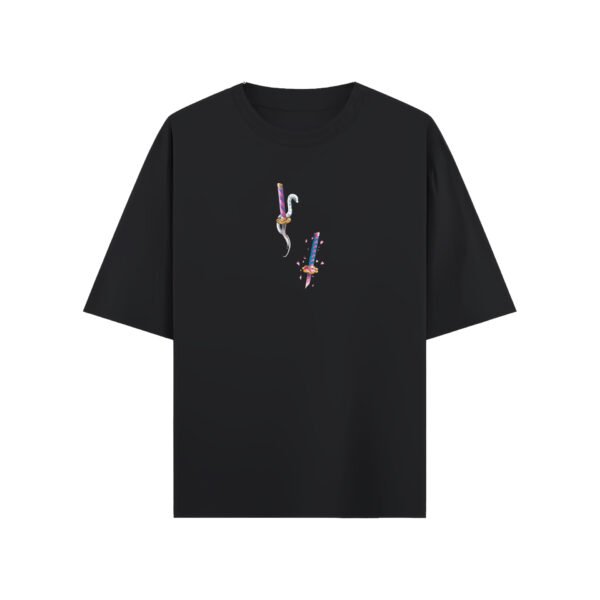 Mitsuri × Obanai Premium Oversized Tee – Love & Serpent Edition - Image 2