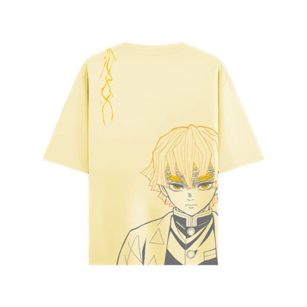 Awakened Zenitsu Premium Oversized Tee – Thunder Edition - Image 3