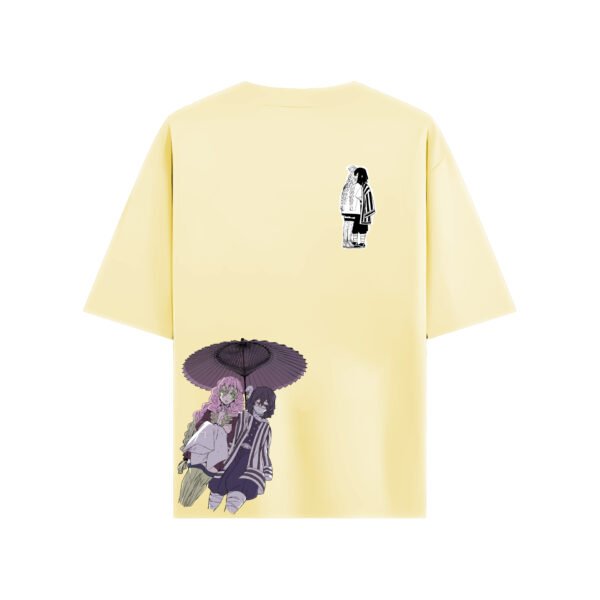 Mitsuri × Obanai Premium Oversized Tee – Love & Serpent Edition - Image 3